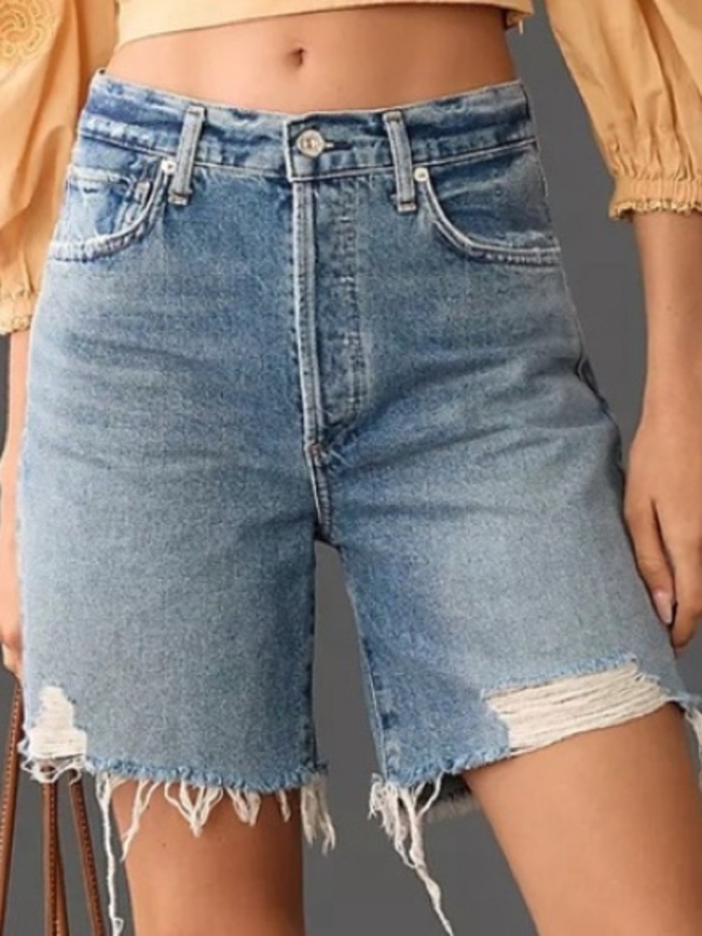 Citizens of Humanity Camilla High Rise Bermuda Shorts - Summer Shower - Sz 31